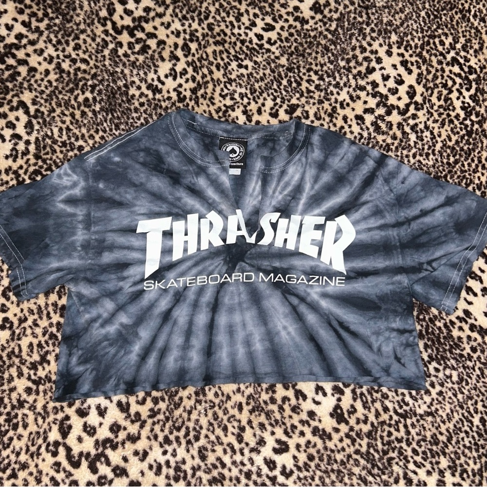Thrasher Tie-Dye Cropped T-Shirt